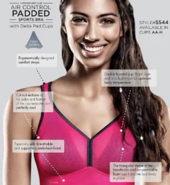 Anita Active Air Control Wire Free Sports Bra 5544 -Allure Wear Shop anita anit01 5544 cs5
