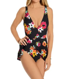 Anne Cole Island Bloom Plunge Swim Dress 20MD60I -Allure Wear Shop anne cole anne01 20md60i cs1
