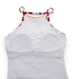 Anne Cole Boardwalk Stripe High Neck Tankini Swim Top 21MT20B -Allure Wear Shop anne cole anne01 21mt20b cs6