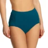 Anne Cole Live In Color Shirred High Waist Swim Bottom MB336 -Allure Wear Shop anne cole anne01 mb336 gs