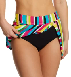 Anne Cole Lawn Chair Paneled Side Slit Swim Skirt MB41384 -Allure Wear Shop anne cole anne01 mb41384 cs1