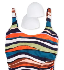 Anne Cole Sandy Waves Scoop Neck Bra Back One Piece Swimsuit MO05385 -Allure Wear Shop anne cole anne01 mo05385 cs6