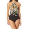 Anne Cole Flower Field Print Key Hole High Neck Swimsuit MO06469 -Allure Wear Shop anne cole anne01 mo06469 gs