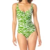 Anne Cole Zebra V-Wire One Piece Swimsuit MO07064 -Allure Wear Shop anne cole anne01 mo07064 gs