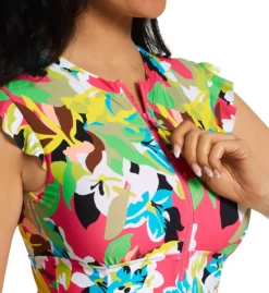 Anne Cole Cabana Party Flutter Zip One Piece Swimsuit MO07965 -Allure Wear Shop anne cole anne01 mo07965 cs1