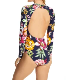 Anne Cole Tropical Bloom Long Sleeve One Piece Swimsuit MO08361 -Allure Wear Shop anne cole anne01 mo08361 bs