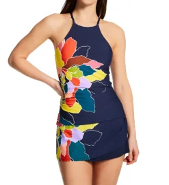 Anne Cole Petal Party High Neck Tankini Swim Top MT20650 -Allure Wear Shop anne cole anne01 mt20650 cs1