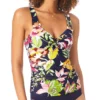 Anne Cole Tropical Bloom Twist Front Tankini Swim Top MT22961 -Allure Wear Shop anne cole anne01 mt22961 gs