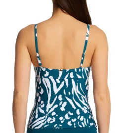 Anne Cole Jungle Fever V-Wire Tankini Swim Top MT25157 -Allure Wear Shop anne cole anne01 mt25157 bs
