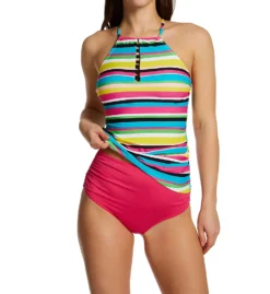Anne Cole Lawn Chair Tab Front High Neck Tankini Swim Top MT29584 -Allure Wear Shop anne cole anne01 mt29584 cs1
