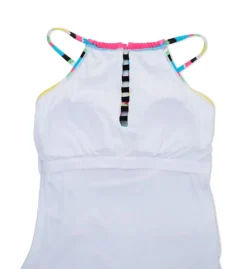 Anne Cole Lawn Chair Tab Front High Neck Tankini Swim Top MT29584 -Allure Wear Shop anne cole anne01 mt29584 cs5