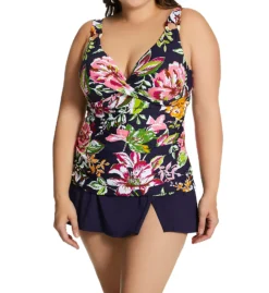 Anne Cole Plus Size Live In Color Side Slit Swim Skirt PB41301 -Allure Wear Shop anne cole anne01 pb41301 cs4