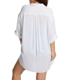 Anne Cole Plus Size Live In Color Boyfriend Shirt Cover Up PC53001 -Allure Wear Shop anne cole anne01 pc53001 bs