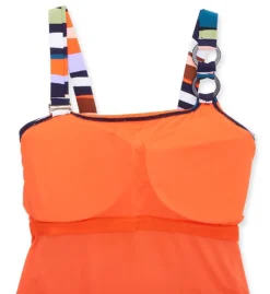 Anne Cole Plus Sandy Waves Asymmetric One Piece Swimsuit PO02785 -Allure Wear Shop anne cole anne01 po02785 cs6