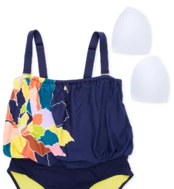 Anne Cole Plus Size Petal Party Strapless 1 Pc Swimsuit PO06150 -Allure Wear Shop anne cole anne01 po06150 cs5