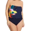 Anne Cole Plus Size Petal Party Strapless 1 Pc Swimsuit PO06150