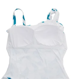 Anne Cole Plus Size Mari Botanical One Shoulder Swimsuit PO06666 -Allure Wear Shop anne cole anne01 po06666 cs5