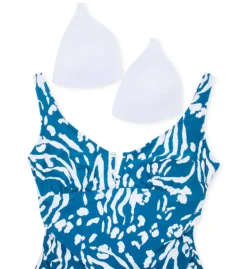 Anne Cole Plus Size Jungle Fever V-Wire One Piece Swimsuit PO07057 -Allure Wear Shop anne cole anne01 po07057 cs5