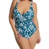 Anne Cole Plus Size Jungle Fever V-Wire One Piece Swimsuit PO07057 -Allure Wear Shop anne cole anne01 po07057 gs