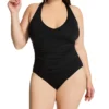 Anne Cole Plus Size Live In Color Shirred V-Neck Swimsuit PO09101 -Allure Wear Shop anne cole anne01 po09101 gs