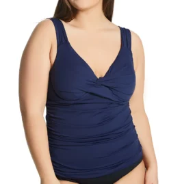 Anne Cole Plus Size Live In Color Twist OTS Tankini Swim Top PT20101