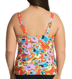 Anne Cole Plus Size Splash Garden Twist Tankini Swim Top PT20174 -Allure Wear Shop anne cole anne01 pt20174 bs