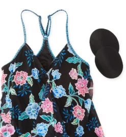 Beach House Floral Fantasy Kerry Mesh Layer Tankini Swim Top H04893 -Allure Wear Shop beach house beah01 h04893 cs5