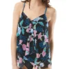 Beach House Floral Fantasy Kerry Mesh Layer Tankini Swim Top H04893 -Allure Wear Shop beach house beah01 h04893 gs