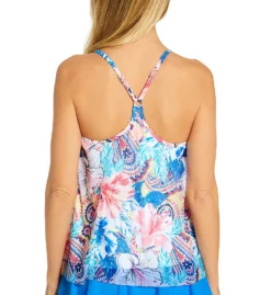 Beach House Bohemian Bloom Kerry Mesh Layer Tankini Swim Top H11893 -Allure Wear Shop beach house beah01 h11893 bs