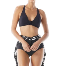 Beach House Seaside Palm Sculpt Long Sleeve One Piece Swimsuit H86980 -Allure Wear Shop beach house beah01 h86980 cs2