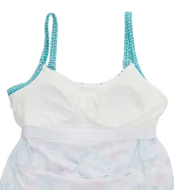 Beach House Woman Floral Fantasy Jane Ruffle Tankini Swim Top HW04096 -Allure Wear Shop beach house woman bhw01 hw04096 cs5