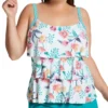 Beach House Woman Floral Fantasy Jane Ruffle Tankini Swim Top HW04096 -Allure Wear Shop beach house woman bhw01 hw04096 gs