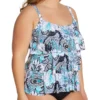 Beach House Woman Bohemian Bloom Jane Ruffle Tankini Swim Top HW11096 -Allure Wear Shop beach house woman bhw01 hw11096 gs