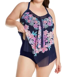 Beach House Woman Fresh Take Kerry Mesh Layer Tankini Swim Top HW54355 -Allure Wear Shop beach house woman bhw01 hw54355 cs1