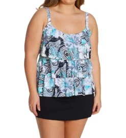 Beach House Woman Plus Size Paloma Beach Emma Pull On Swim Skirt HW58058 -Allure Wear Shop beach house woman bhw01 hw58058 cs3