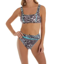 Becca Animal Kingdom Olivia Square Neck Swim Top 243207 -Allure Wear Shop becca bec01 243207 cs1