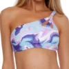 Becca Blue Agate Kimberly Asymmetrical Swim Top 283227 -Allure Wear Shop becca bec01 283227 gs