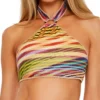 Becca Awaken Josie High Neck Halter Bra Swim Top 293227