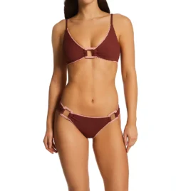 Becca Modern Edge Gracie Buckle Side Hipster Swim Bottom 544037 -Allure Wear Shop becca bec01 544037 cs1