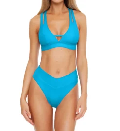 Becca Fine Line Elaine Split Strap Swim Top 549127 -Allure Wear Shop becca bec01 549127 cs1