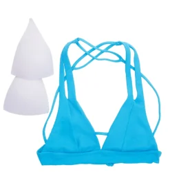 Becca Fine Line Elaine Split Strap Swim Top 549127 -Allure Wear Shop becca bec01 549127 cs6