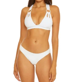 Becca Color Code Skylar White Halter Swim Top 633137 -Allure Wear Shop becca bec01 633137 cs1