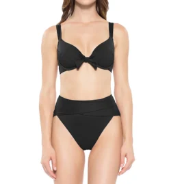 Becca Color Code Tie Front Underwire Bikini Swim Top 853397 -Allure Wear Shop becca bec01 853397 cs3