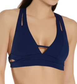 Becca Color Code Split Strap Halter Swim Top 853617
