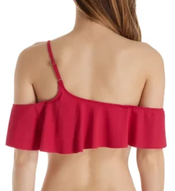 Becca Color Splash One Shoulder Ruffle Swim Top 863287 -Allure Wear Shop becca bec01 863287 bs