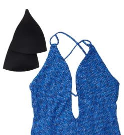 Becca Sundance Elizabeth Plunge Neck One Piece Swimsuit 921027 -Allure Wear Shop becca bec01 921027 cs6