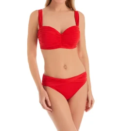 Bleu Rod Beattie Kore Shirred Underwire Bandeau Bikini Swim Top 00179D -Allure Wear Shop bleu rod beattie bleu01 00179d cs2