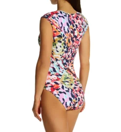 Bleu Rod Beattie Party Animal Cap Sleeve Mio One Piece Swimsuit A23206 -Allure Wear Shop bleu rod beattie bleu01 a23206 bs