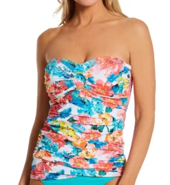 Bleu Rod Beattie Blooming Chic Draped Ring Bandini Swim Top BC22467