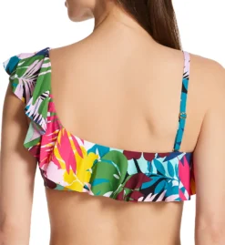 Bleu Rod Beattie On A Brighter Note Ruffle One Shoulder Swim Top BN22108 -Allure Wear Shop bleu rod beattie bleu01 bn22108 cs1